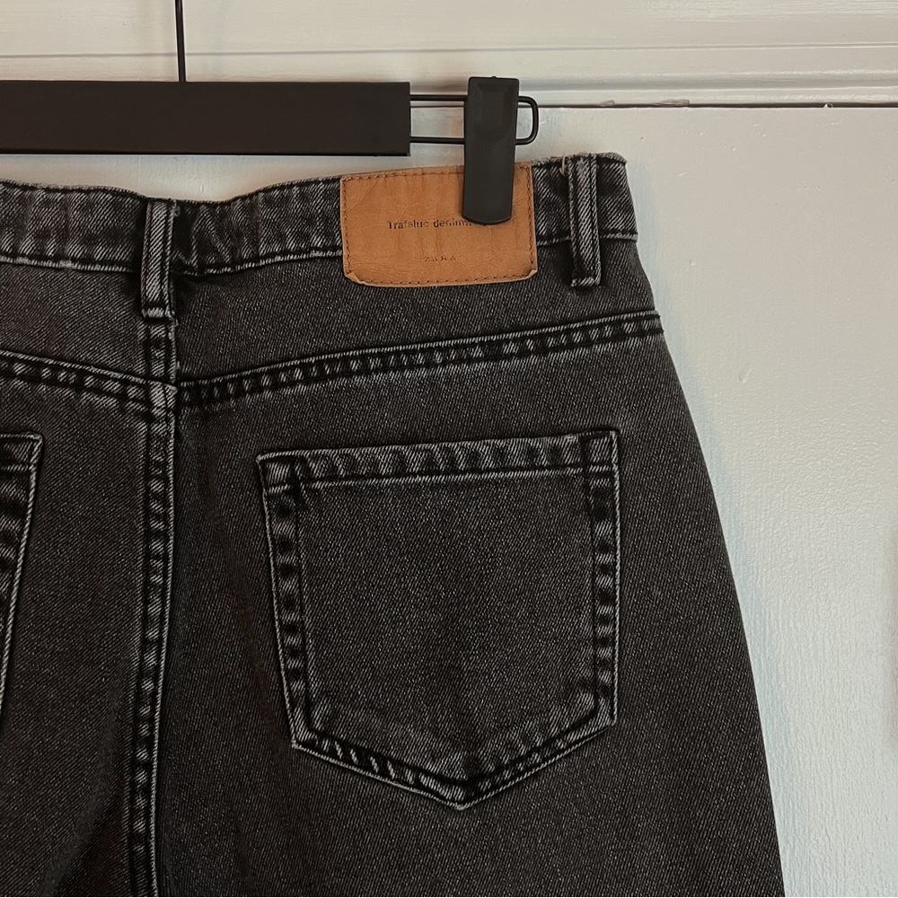 Zara Trafaluc denimwear Straight Cut Black Jeans